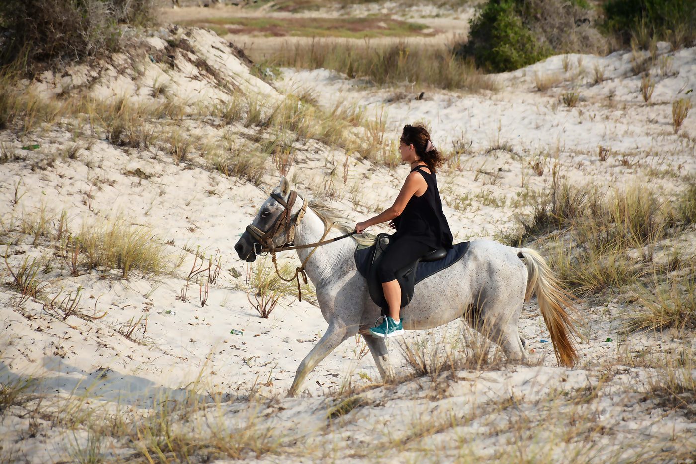 Riding in the dunes · Kelibia coast